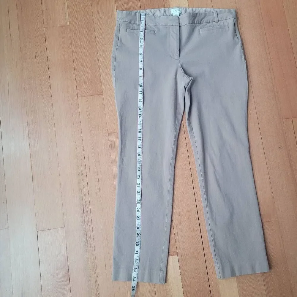 J Crew khaki straight leg chino pants mid rise basics preppy everyday minimalist